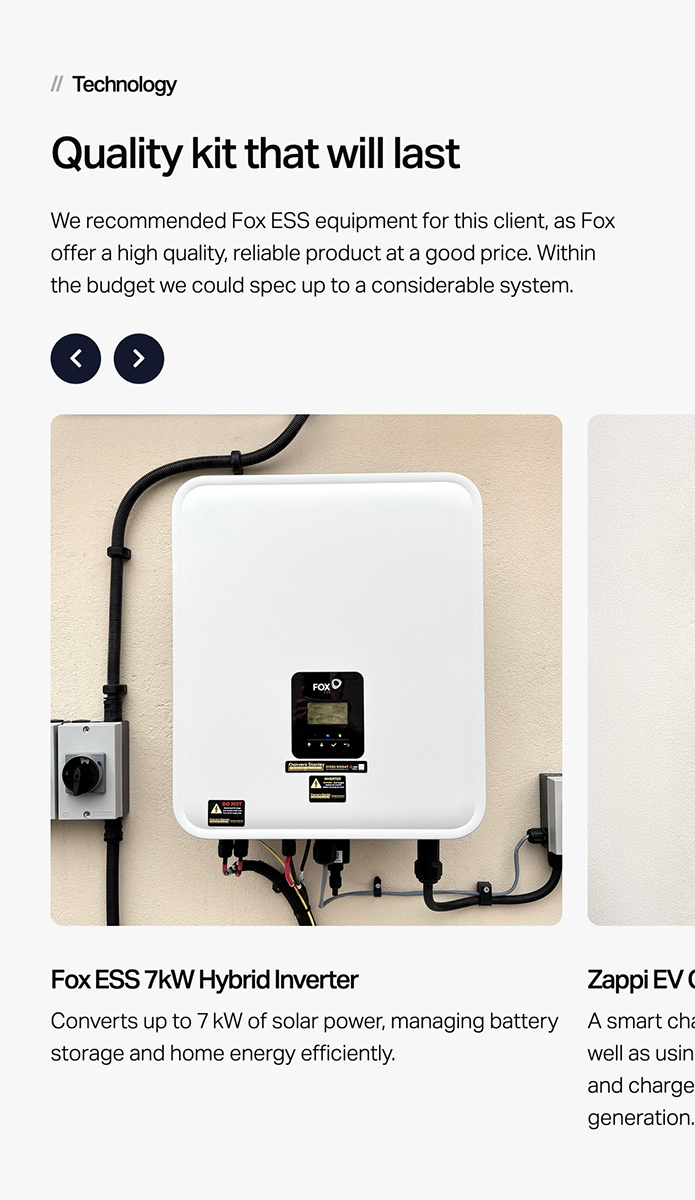 Solar panel website case study