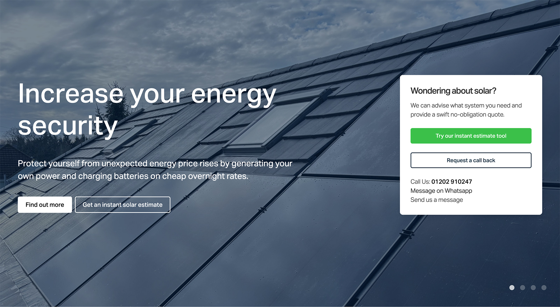Solar Panels Website Design